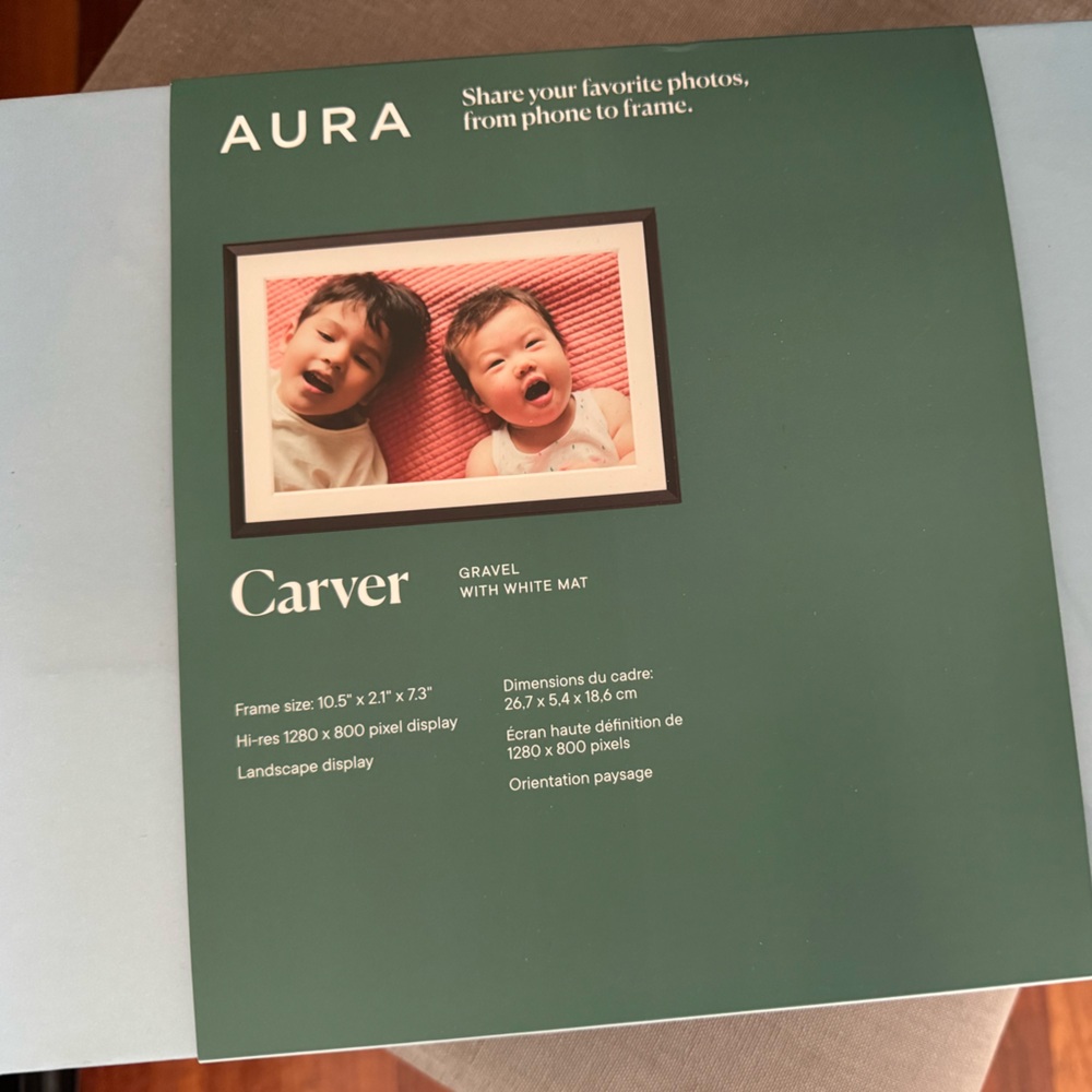 Aura Carver Digital Frame unopened